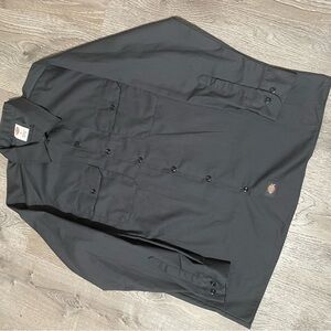 Dickies Charcoal long sleeve Work Shirt size L